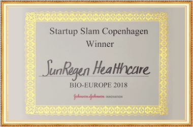 Winner of the Startup Slam Competition at the 2018 BIO-Europe