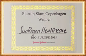 Winner of the Startup Slam Competition at the 2018 BIO-Europe